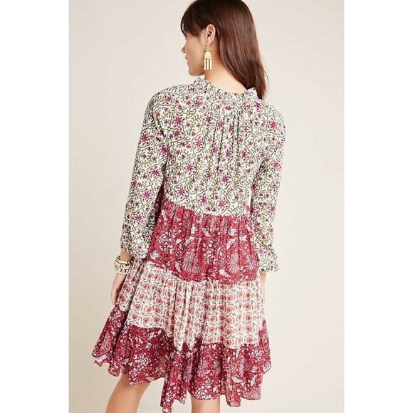 NWT ANTHROPOLOGIE X RO’S GARDEN ETHELINE TIERED PR - Picture 2 of 3